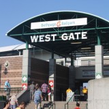 The crowd makes its way into Bethpage Ballpark for a Long Island Ducks vs. Southern Maryland Blue Crabs Tuesday, July 24, 2012. Photo by Hannah Fagin