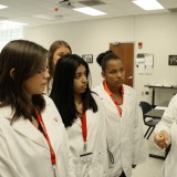 An HCOP Professor mentors students on July 25, 2012. Photo by Matthew Maron